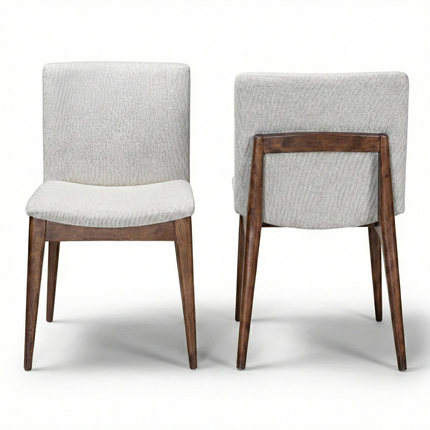 Cinder Dining Chair | Teak Wood | White