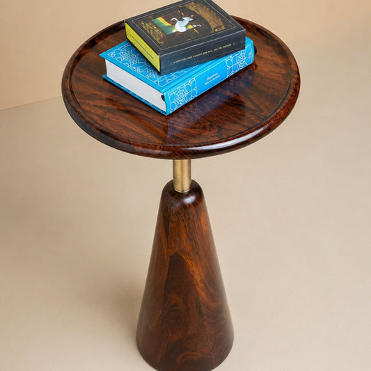 The Conical Side Table | Sheesham Wood