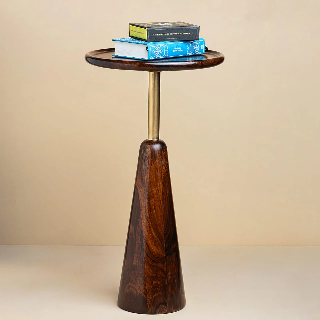 The Conical Side Table | Sheesham Wood