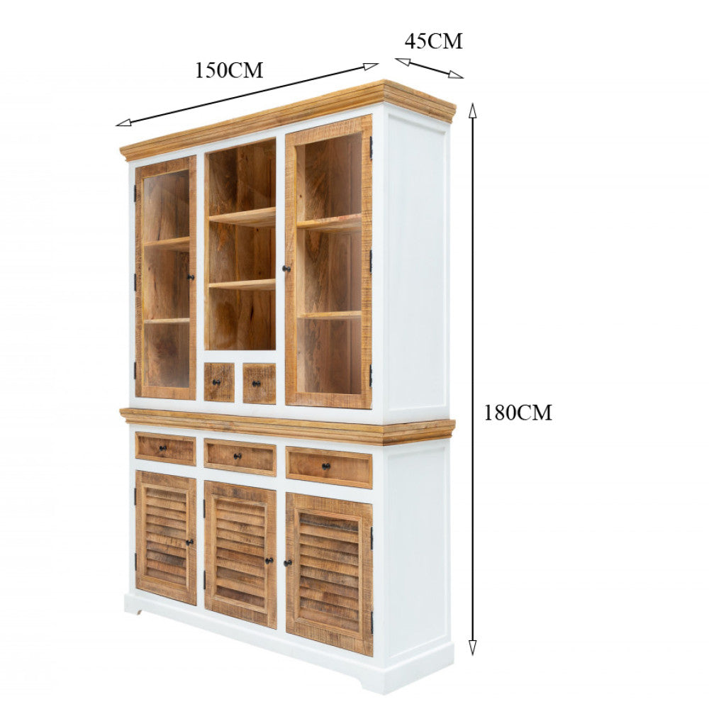 The Aristotle Crockery Storage & Display Cabinet | Mango Wood