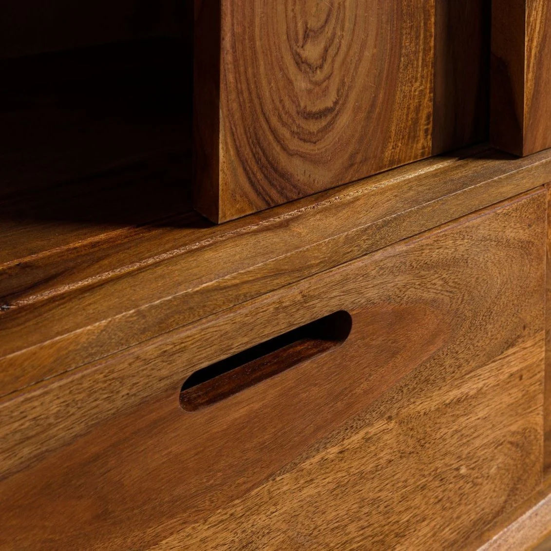 Morocco Almirah Wardrobe Cabinet | Mango Wood Wood | Honey Finish