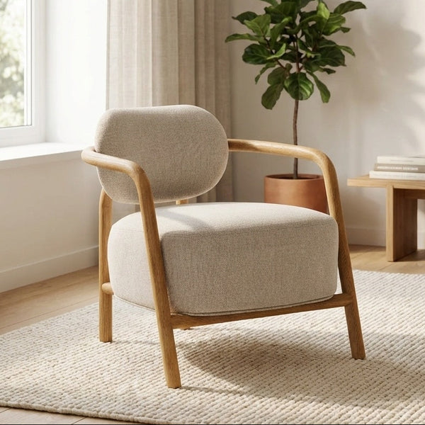 Kael Arm Chair | Oak Wood