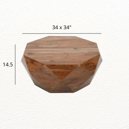Prism Centre Coffee Table | Sheesham Wood