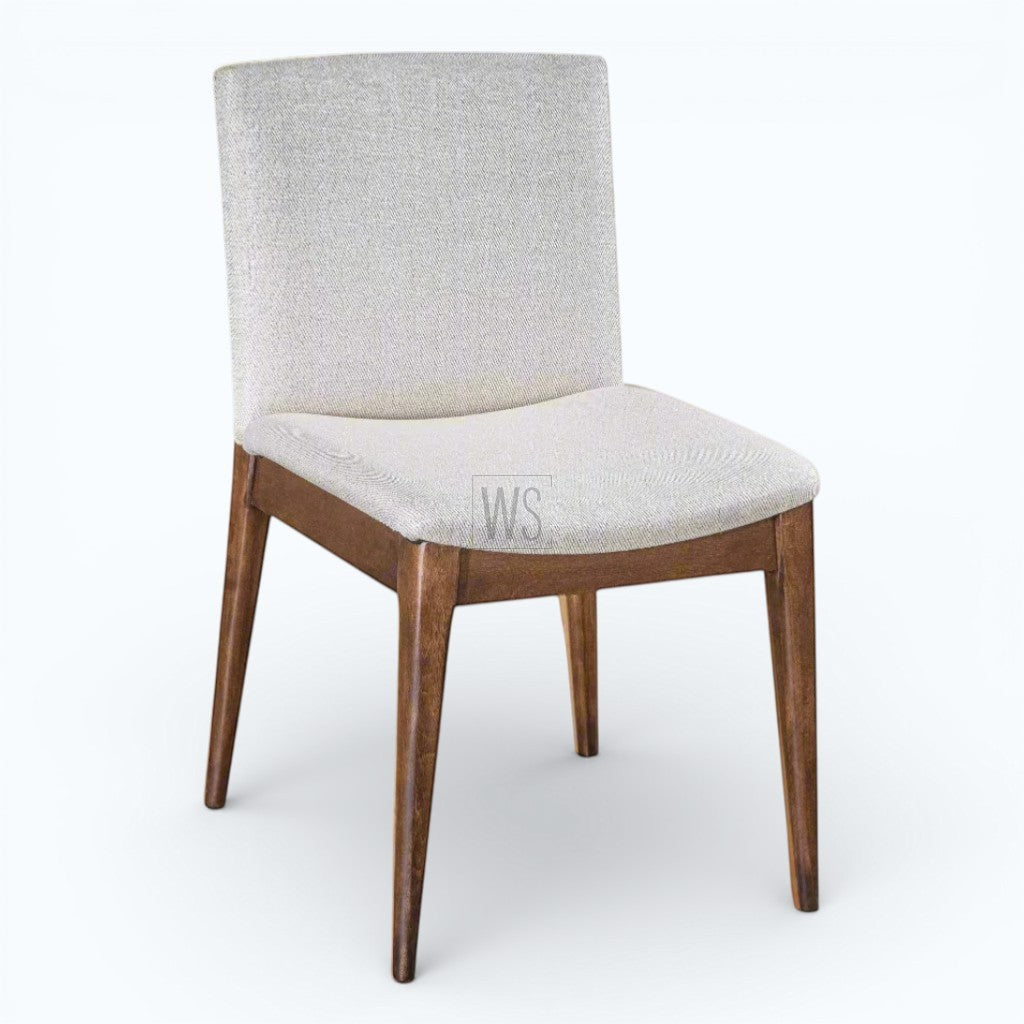 Cinder Dining Chair | Teak Wood | White