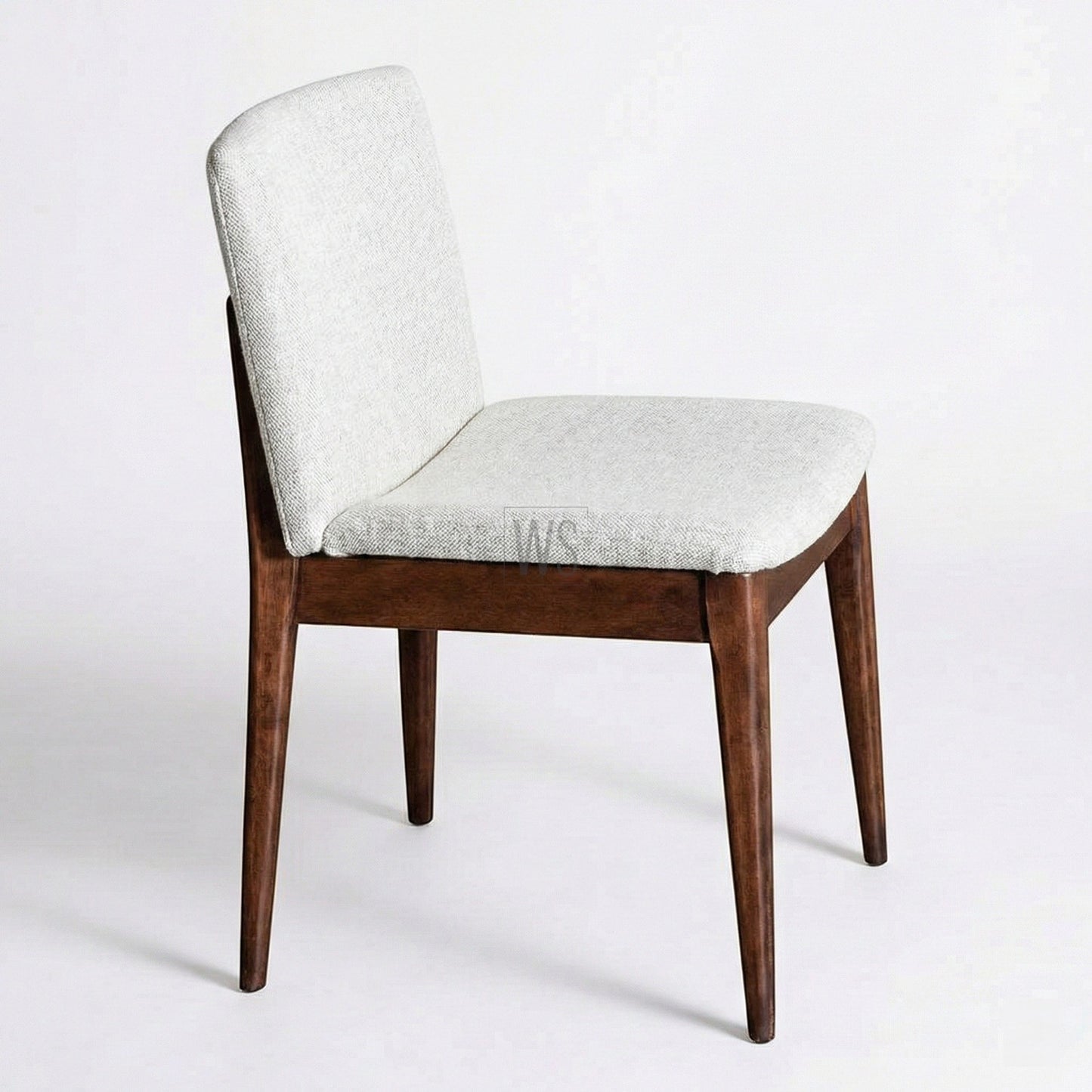 Cinder Dining Chair | Teak Wood | White