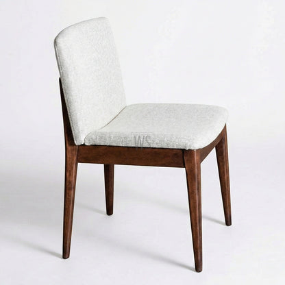 Cinder Dining Chair | Teak Wood | White