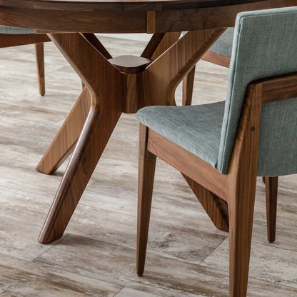 Cinder Dining Chair | Teak Wood | White