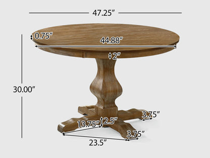 Oxford 4 Seater Dining Set | Premium Oak Wood | Rattan Chair