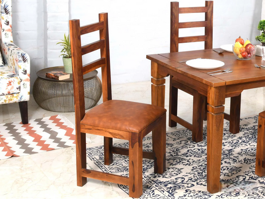 Countryside Dining Table Set 4 Seater | Acacia Wood