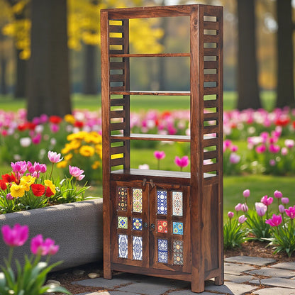 Rang Mahal Bookcase Showcase Cabnet | Sheesham Wood