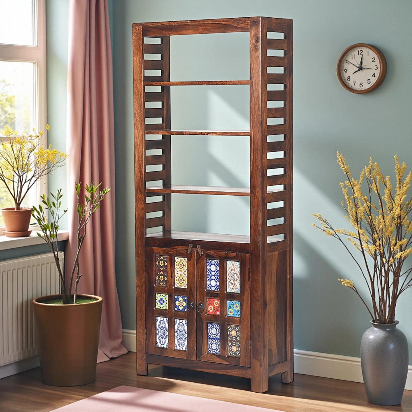 Rang Mahal Bookcase Showcase Cabnet | Sheesham Wood
