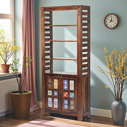 Rang Mahal Bookcase Showcase Cabnet | Sheesham Wood