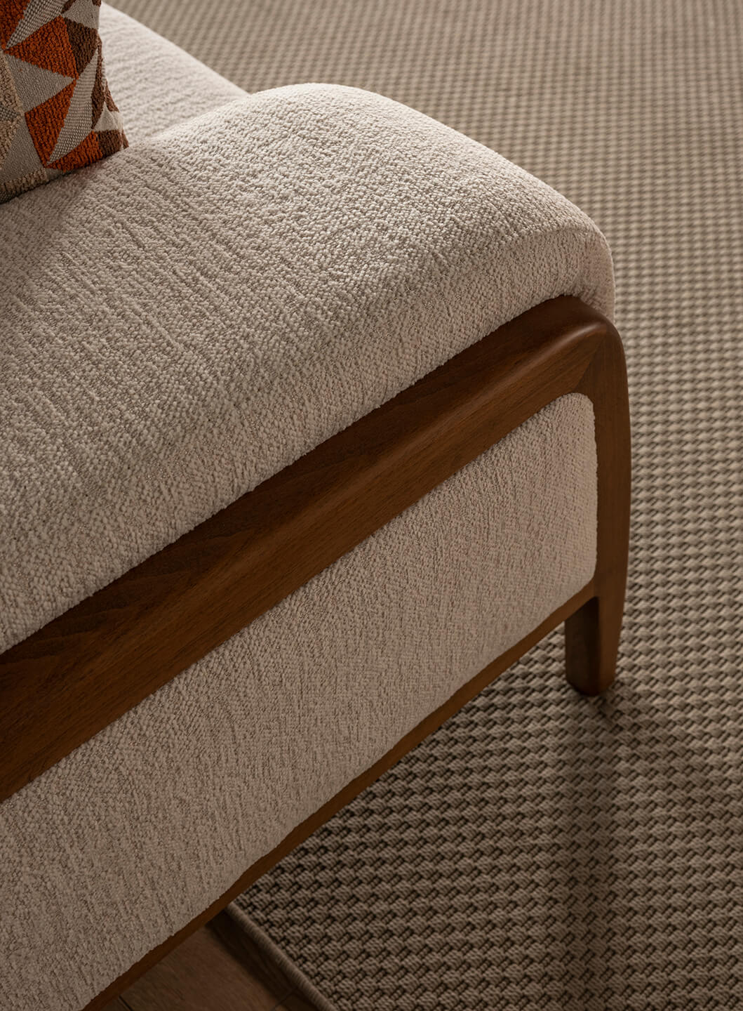 The Elara Three Seater Sofa | White