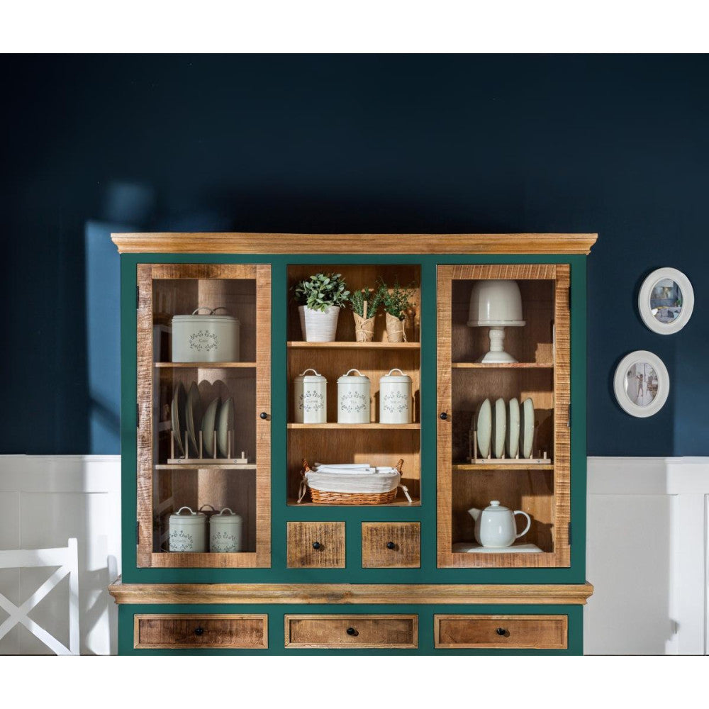 Angel White Rustic Crockery Storage Unit Premium Wooden Furniture #2