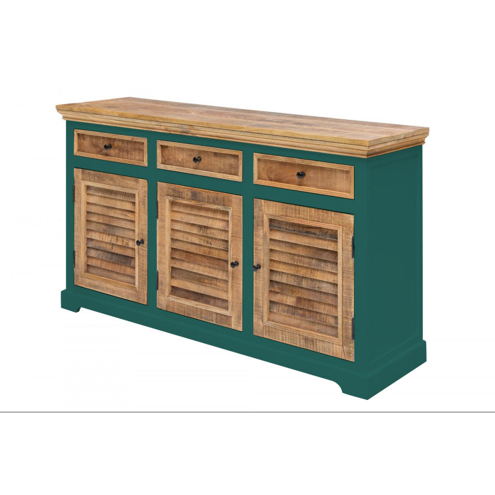 Angel White Rustic Sideboard Cabinet Storage Unit Premium Wooden Furniture #1