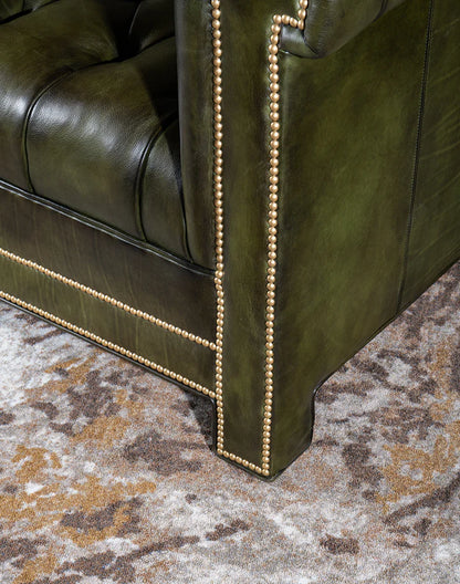The Huntsman Chesterfield Three Seater Sofa | Green