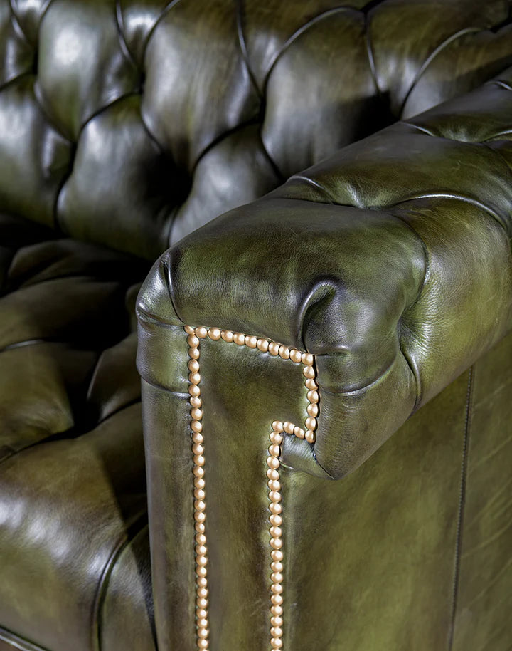 The Huntsman Chesterfield Three Seater Sofa | Green