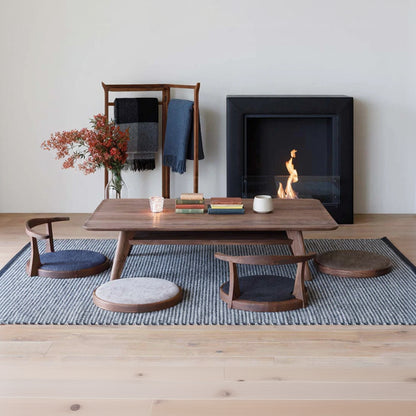 Tokyo Centre Coffee Table With 4 Seating | Premium Oak Wood | Walnut Finish