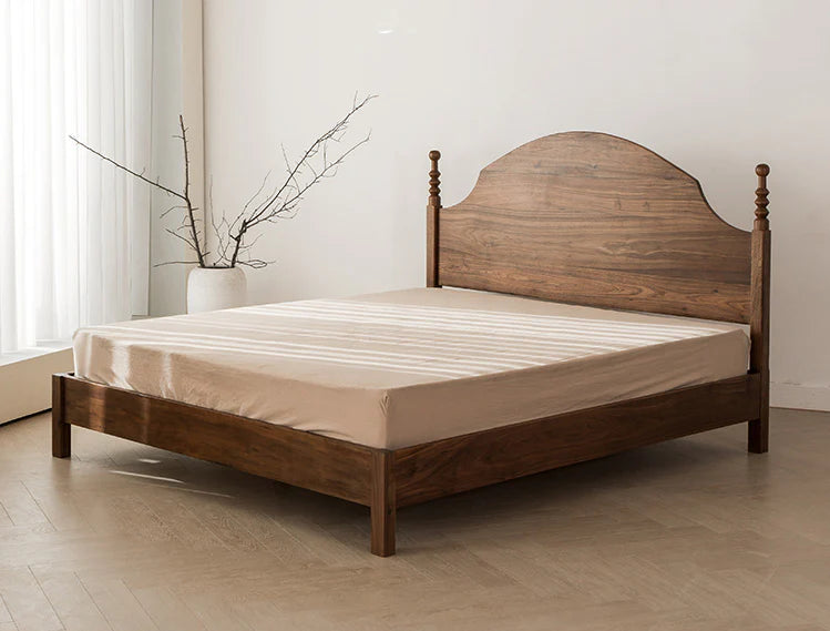 The Chalice Platform Bed | Sheesham Wood