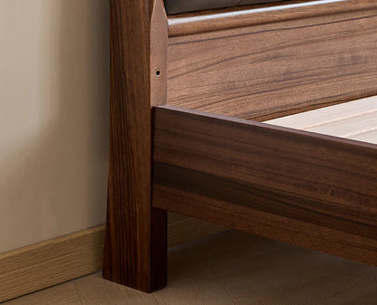 The Veridian Estate Upholstered Bed | Sheesham Wood