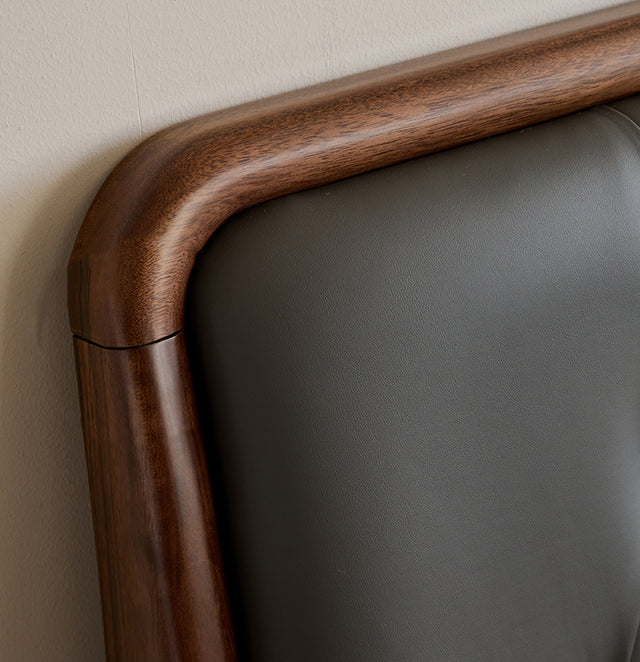 The Veridian Estate Upholstered Bed | Sheesham Wood