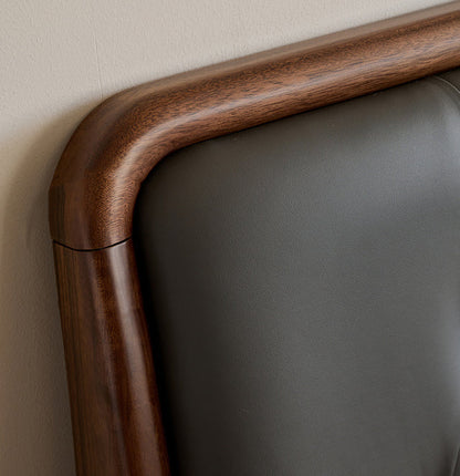 The Veridian Estate Upholstered Bed | Sheesham Wood