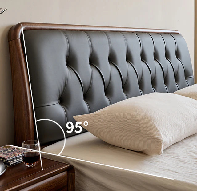 The Veridian Estate Upholstered Bed | Sheesham Wood