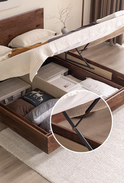 Cantilever Atelier Platform Storage Bed | Sheesham Wood