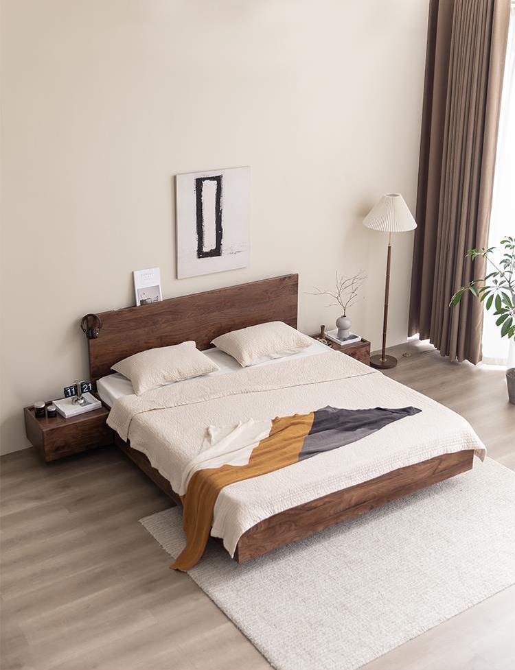 Cantilever Atelier Platform Storage Bed | Sheesham Wood