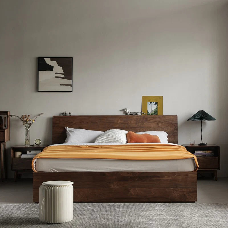 Cantilever Atelier Platform Storage Bed | Sheesham Wood