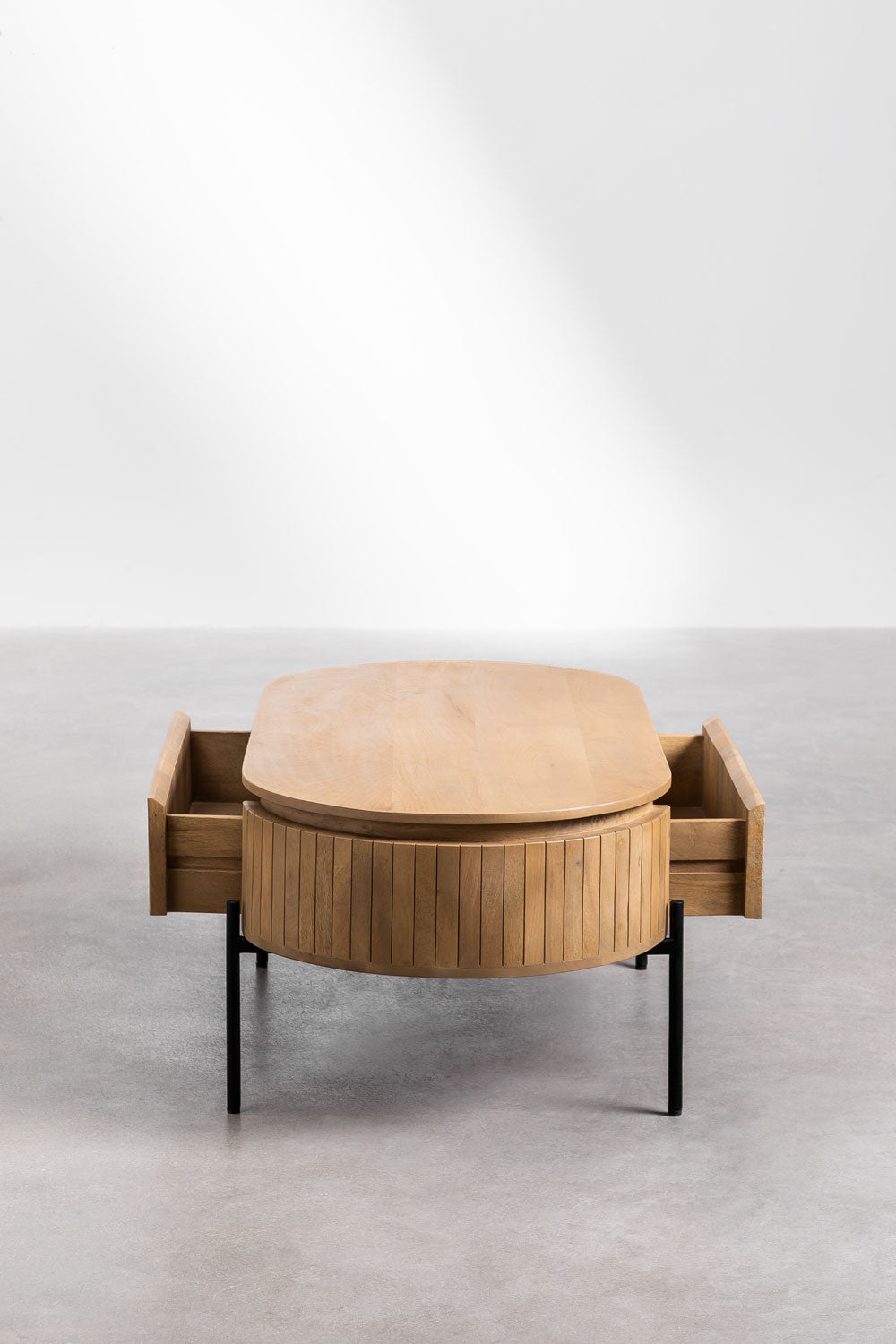 The Marina Wide Centre Coffee Table | Mango Wood | Natural Finish