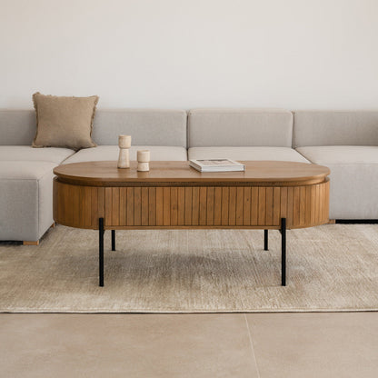 The Marina Wide Centre Coffee Table | Mango Wood | Natural Finish