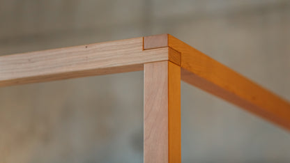The Holy Poster Bed Upholstered | Sheesham Wood | Natural Finish