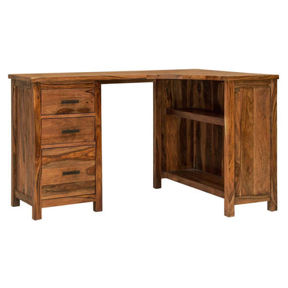 Countryside Study Table Sheesham Wood Honey Finish