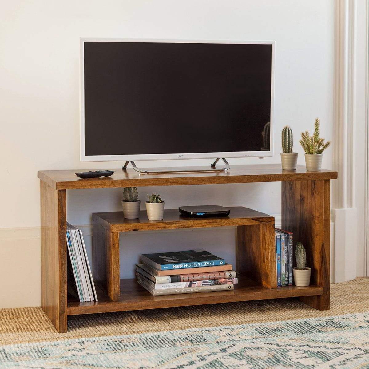 Countryside Tv Unit | Sheesham Wood | Honey Finish #1