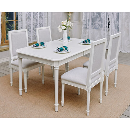 The Stockholm 4 Seater Dining Set | Mango Wood | White