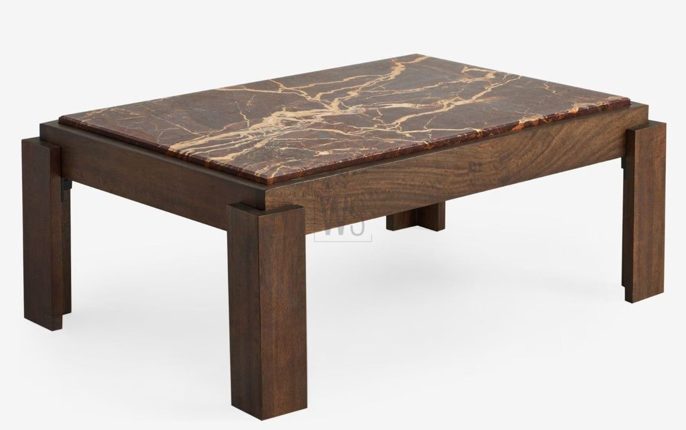 Plinth Centre Coffee Table | Travertine