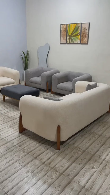 The Meridian Three Seater Sofa | White