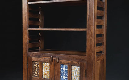 Rang Mahal Bookcase Showcase Cabnet | Sheesham Wood