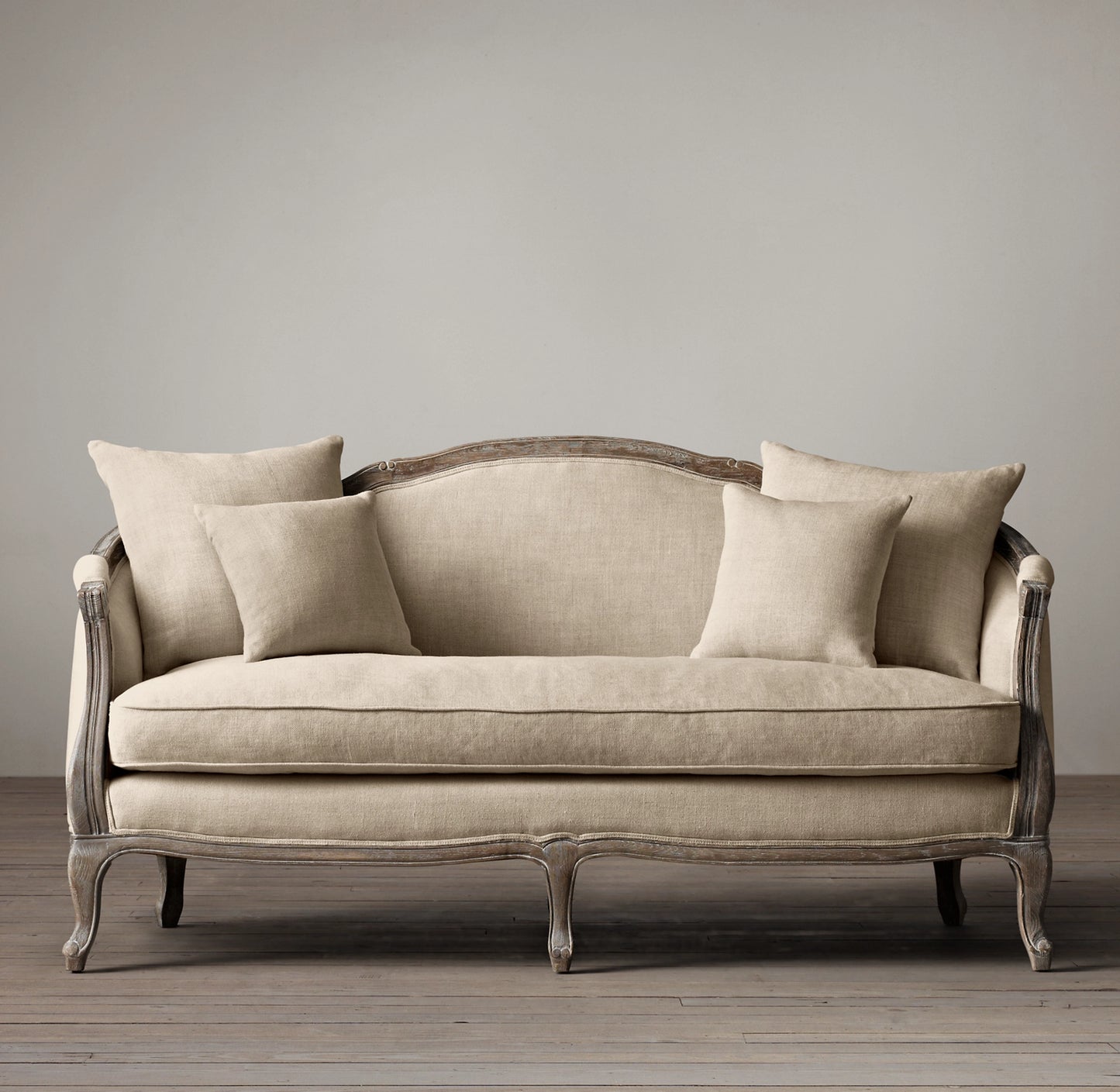 The Oxford Bellecour 2 Seater Loveseat Sofa | Teak Wood