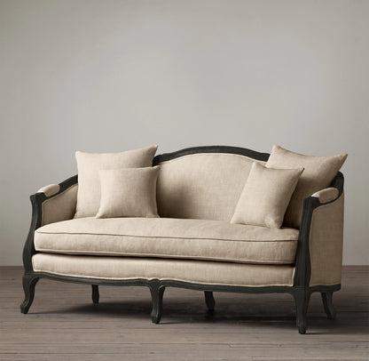 The Oxford Bellecour 2 Seater Loveseat Sofa | Teak Wood