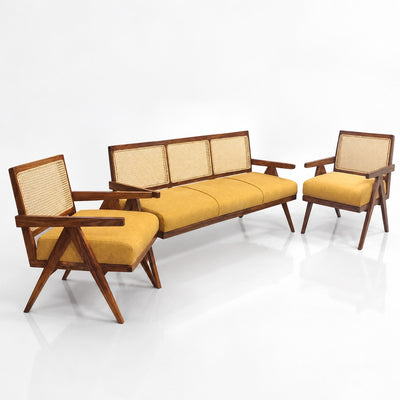 The Resture Sofa Set 3+1+1 | Teak Wood