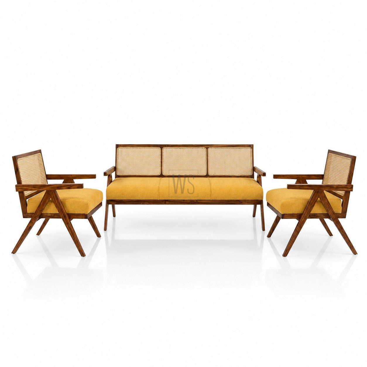 The Resture Sofa Set 3+1+1 | Teak Wood