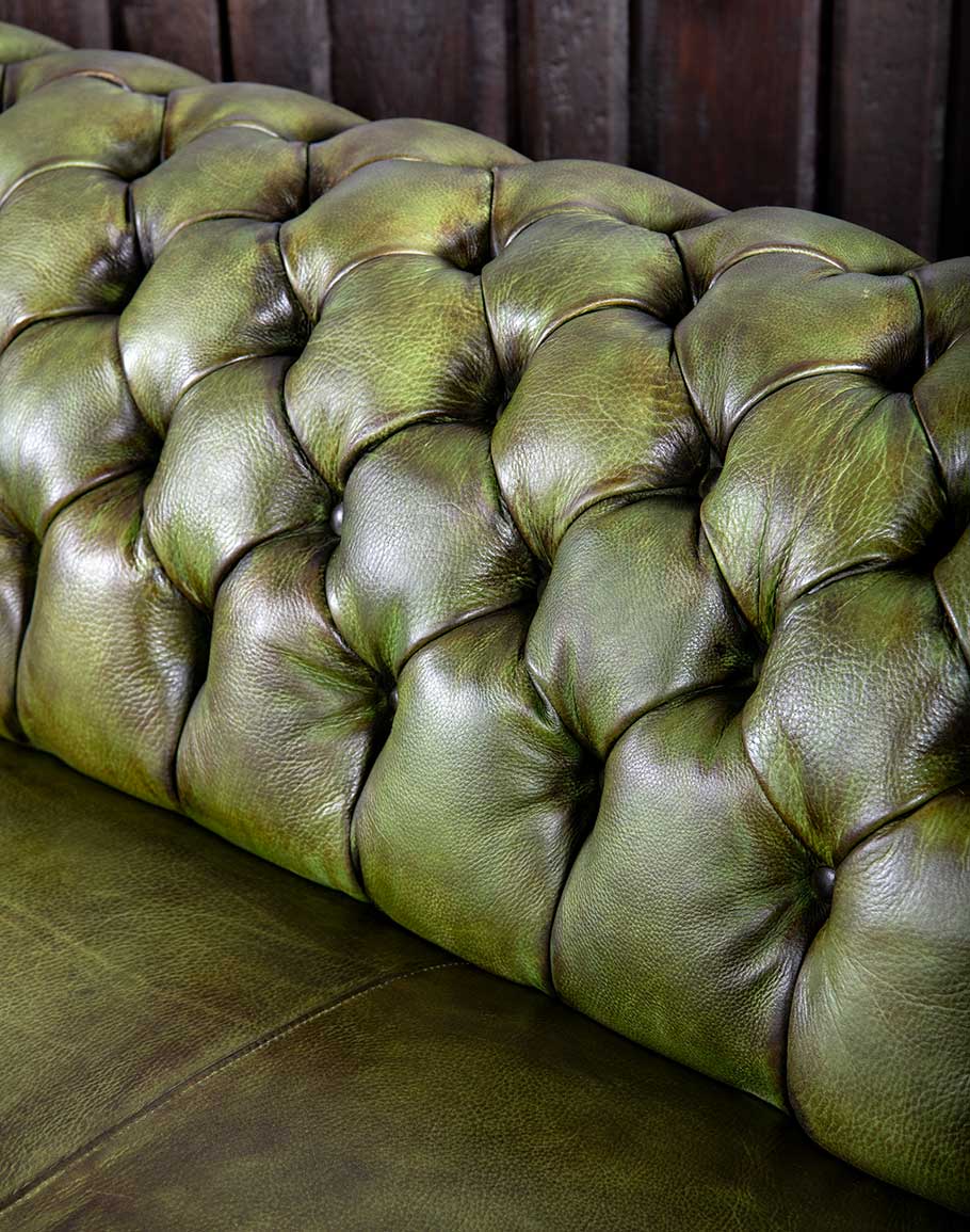 The Echelon Chesterfield Three Seater Sofa | Genuine Leather