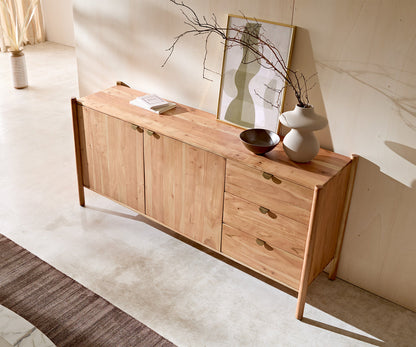 Arbor Verve Sideboard Acacia Wood 2 Door 3 Drawers