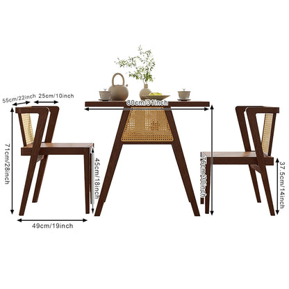 Stackable 2 Seater Dining Set | Premium Sheesham Wood