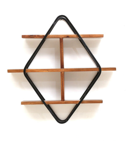 Trijya Wall Shelf Sheesham Wood Wall Shelf Wall Decor
