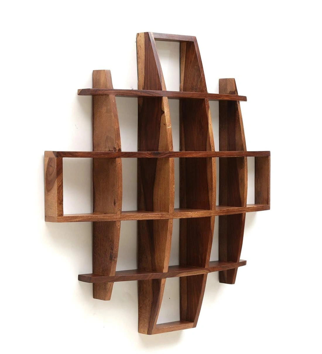 Maximbox Wall Shelf Sheesham Wood Premium Quality