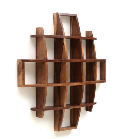 Maximbox Wall Shelf Sheesham Wood Premium Quality
