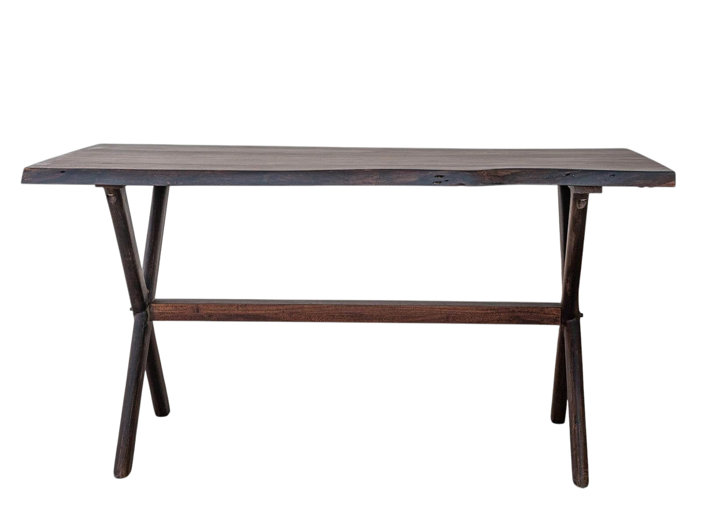 The Century Live Edge Dining Table | Acacia Wood | Provincial Teak Finish